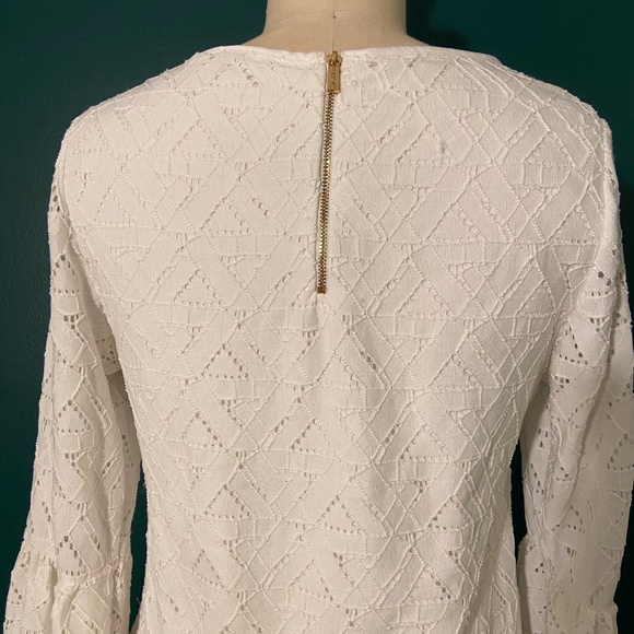 White long bell sleeved blouse - Picture 3 of 3